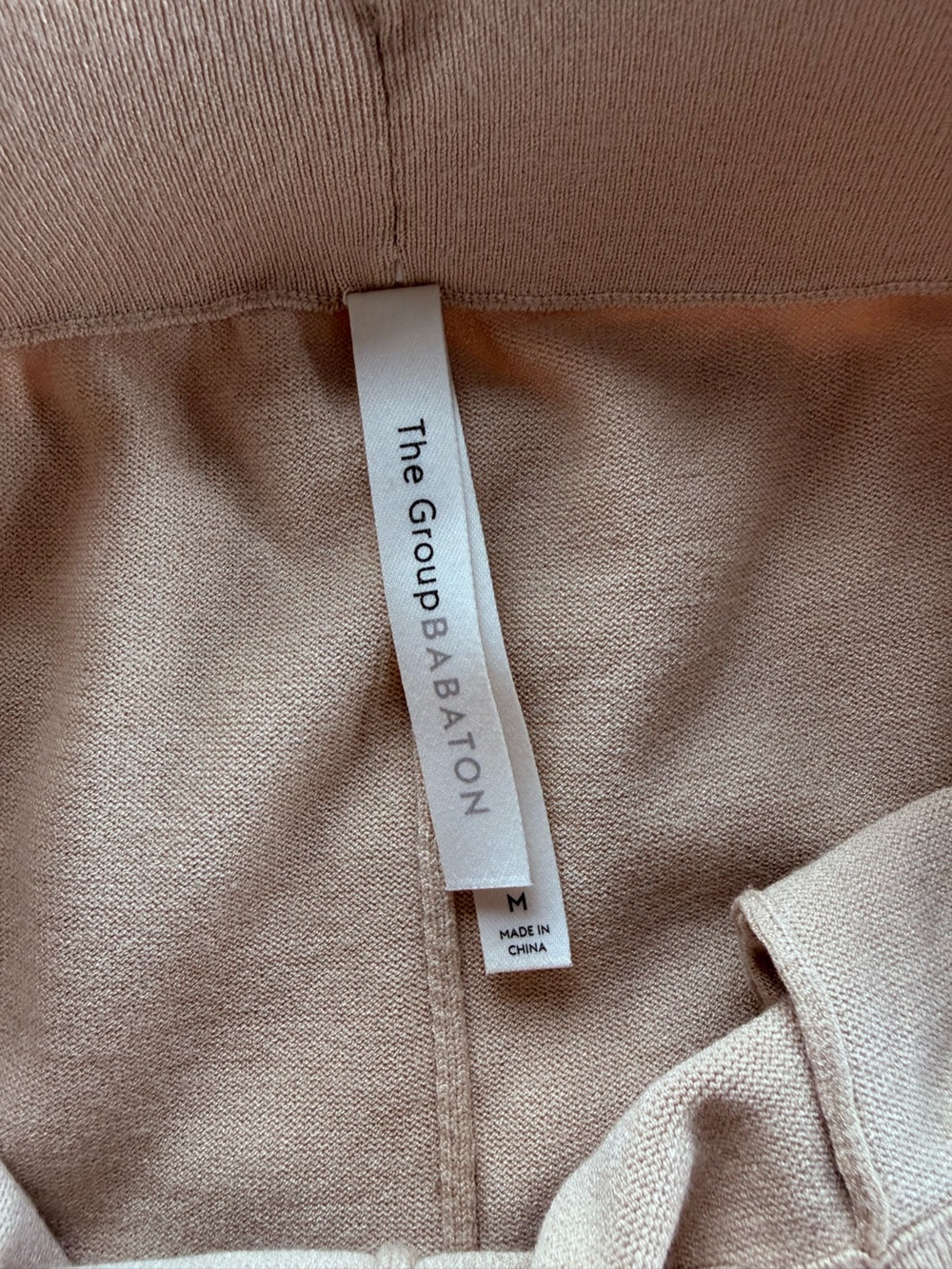 Babaton Light Beige Knit Pants